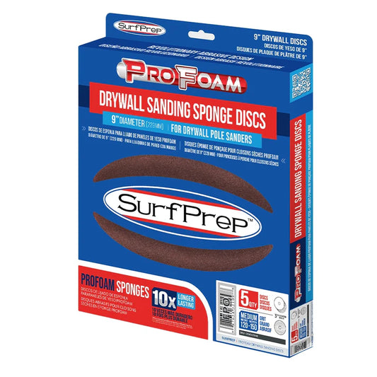 9″ Drywall ProFoam Sanding Sponge Discs